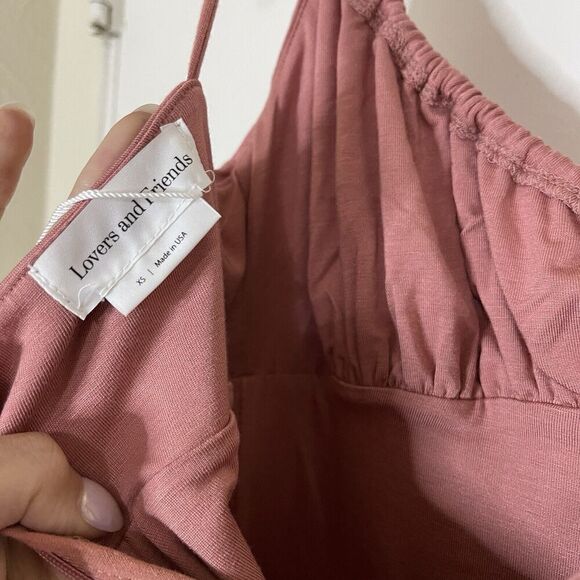 NEW! Lovers + Friends Pink Archie flare leg jumpsuit size US XS - Picture 4 of 9